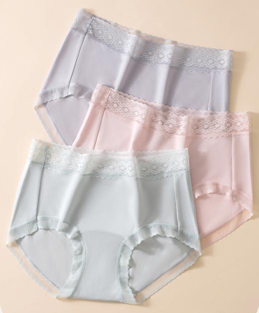 SCHIESSER德国舒雅女士中腰3条装内裤，裆部添加益生菌，平衡V区微生态，自然细腻莫代尔面料，燕窝水显抑菌裆，深层呵护女性私处100%纯棉里裆，洁净自然30/27279T 商品图1