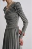 ANSUABEL 法式浪漫抽褶设计收腰连衣裙 21571 商品缩略图1