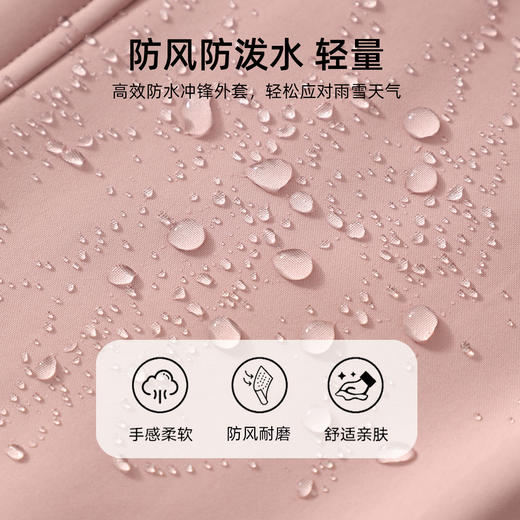 户外软壳冲锋衣儿童秋冬季新款潮流防风防水拼色工装夹克 商品图3