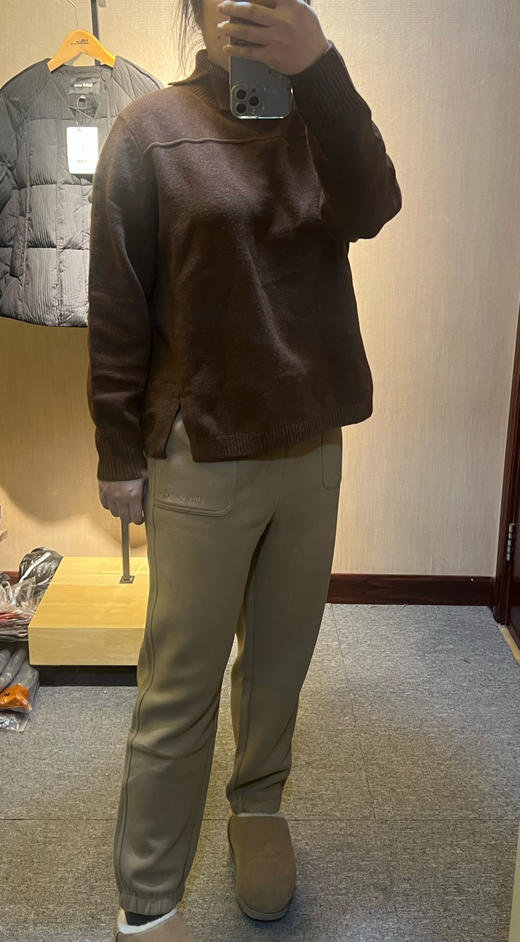 水淼2025冬新款休闲翻领柔然亲肤毛衫1435 商品图3