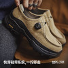 马登沙脊复古厚底袋鼠鞋男新款增高机能风懒人一脚蹬真皮休闲皮鞋 商品缩略图1