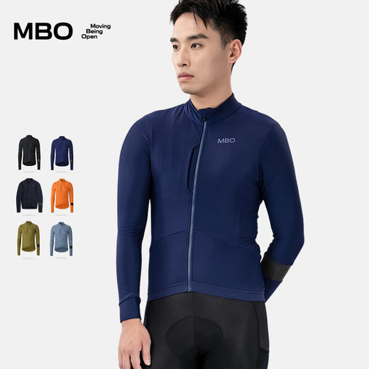 MBO男子气质抓绒长袖骑行服 秋冬户外骑行保暖外套 光年 商品图4