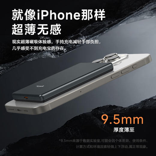 【分仓直发包邮】KOOKZZ酷客者超薄磁吸5000毫安移动电源（可上飞机）DY21 商品图2