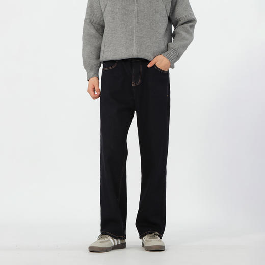 百搭休闲原色直筒抓毛长裤-纪念日百货门店同款167893939 商品图0