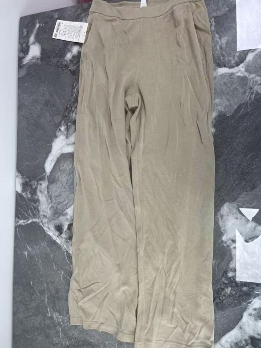 "Lululemon Softstreme 女士经典版31""高腰珠地纹开衩休闲阔腿裤" 商品图0