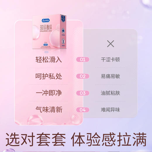 杜蕾斯玻尿酸润薄装3只 商品图1