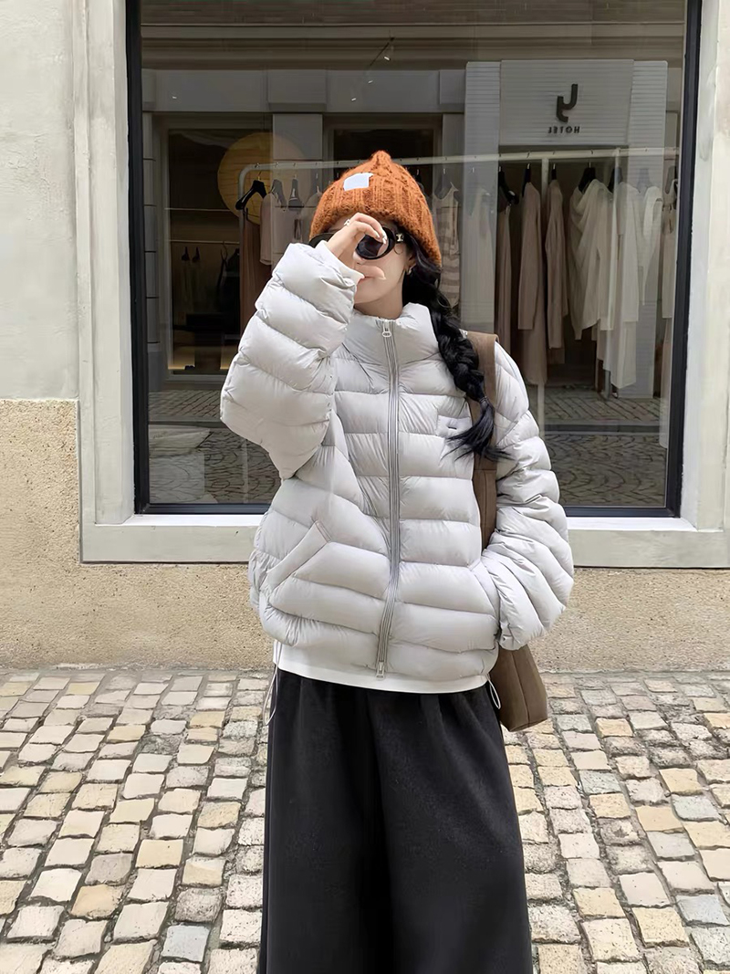 荭人馆同款！龟背泡芙排骨~！95白鸭绒！750+蓬松~韩系小个子羽绒服