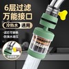 「6重过滤！通用款」水龙头延伸过滤器通用防溅嘴厨房净水居家日用自来水通用净化花洒 商品缩略图0
