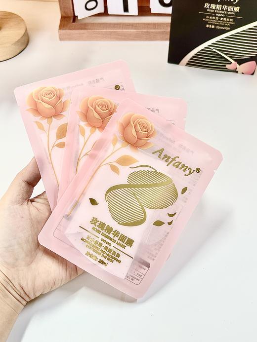 【Anfany--玫瑰精华面膜】高浓玫瑰全链路精萃 三重奢养力 多维活性成分协同 双专利 + 进口原料 + 天丝膜布 轻松养出透亮健康肌 商品图4