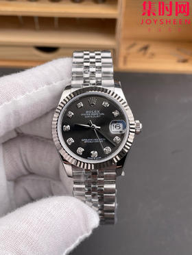 细节决定成败—新款劳力士 ARF日志型系列31mm ARF日志31女款 蚝式日志型 灰盘钻面 灰钻（寓意会赚） 女士腕表