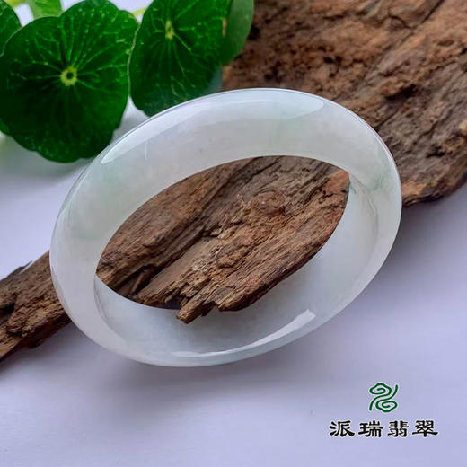 派瑞翡翠 翡翠手镯 糯冰 浅紫 商品图0