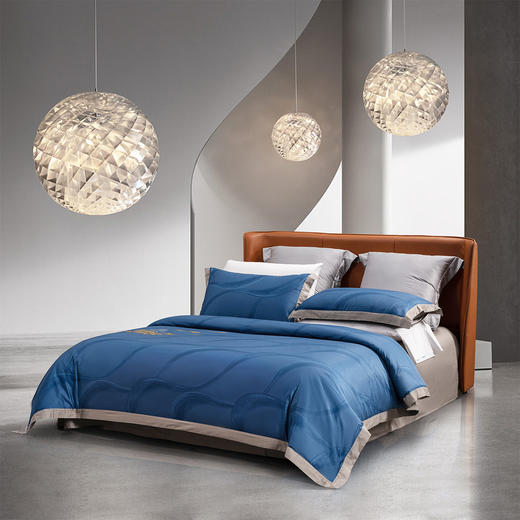 [水星家纺]月下轻歌长绒棉抗菌四件套(被套：200cm×230cm×1 床单：230cm×250cm×1，枕套:48cm×74cm×2) 商品图4