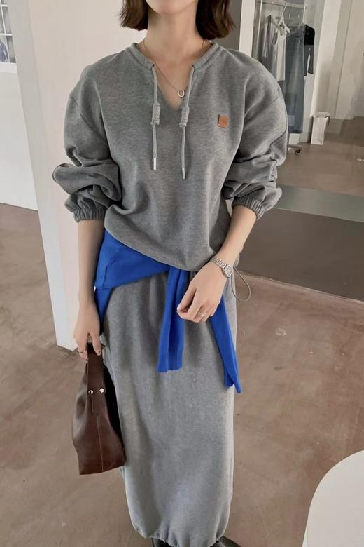 HAYES 灰色时尚休闲直筒半裙套装 21567 商品图4