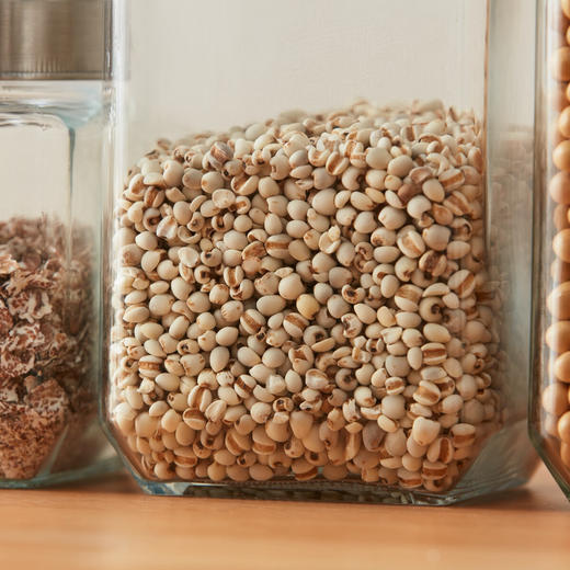 干果谷物防潮保存瓶收纳不锈钢透明可视玻璃保存瓶 商品图7