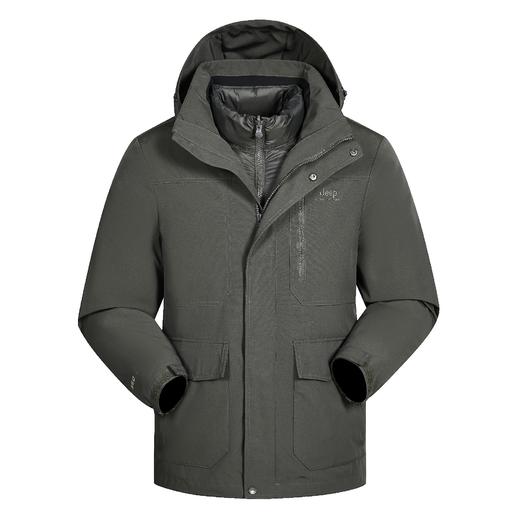 【云粉节】【9折】6楼吉普JEEP男式外套羽绒两件套吊牌价3099折后价2789 商品图0