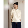牧衣游原创 手工刺绣棉混纺卫衣女冬新款简约百搭圆领套头衫 暖忆 商品缩略图2