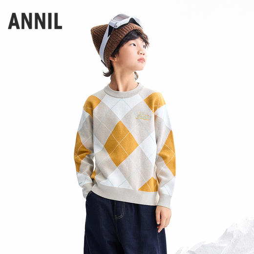 【实体店同款】男童圆领针织衫冬季新款安奈儿童装AB544042 商品图0