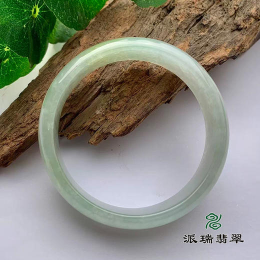 派瑞翡翠 翡翠手镯 糯冰 浅黄 商品图3
