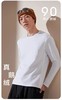 D111708可机洗双面羽绒填充轻暖琐温三防工艺纯色圆领打底衫长T 商品缩略图7
