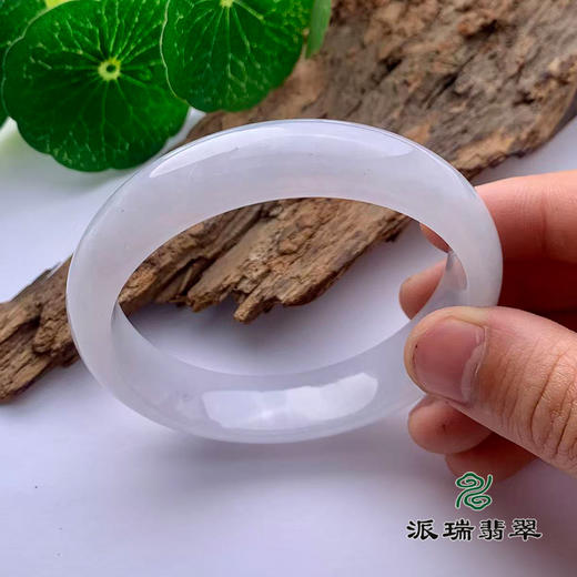 派瑞翡翠 翡翠手镯 糯冰 浅紫 商品图3