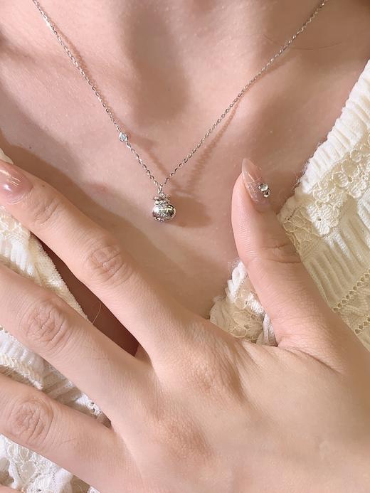 卡蒂罗KADER 心愿福袋项链 925银新中式国潮财运福袋小众设计锁骨链 简约大气轻奢百搭高级感 商品图4