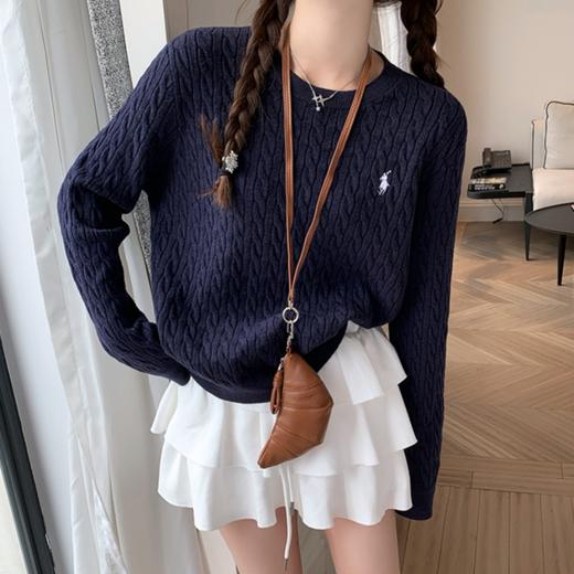 麻花肌理小马针织衫，安迪绒羊毛混纺，松软舒适【G】 商品图4