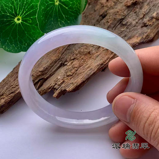 派瑞翡翠 翡翠手镯 糯冰 浅紫 商品图2