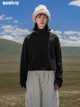 早乙女惠子saotome/STMTX141447/亨利领高领自发热打底衫