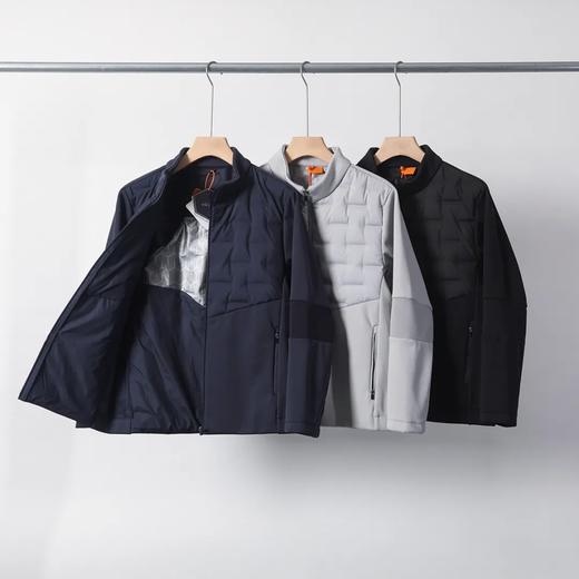 D111703羽绒拼接压胶轻薄保暖男士秋冬薄款羽绒服外套 商品图2