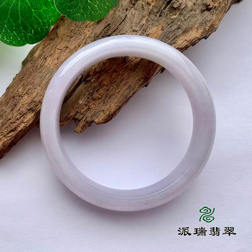 派瑞翡翠 翡翠手镯 糯种 浅紫 商品图2