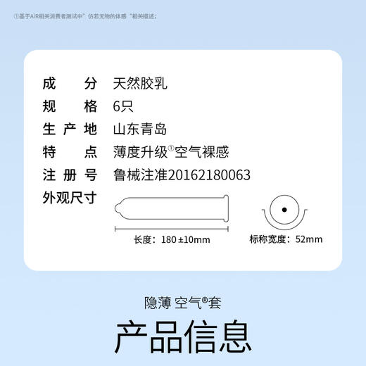 杜蕾斯AiR隐薄空气套6只 商品图8