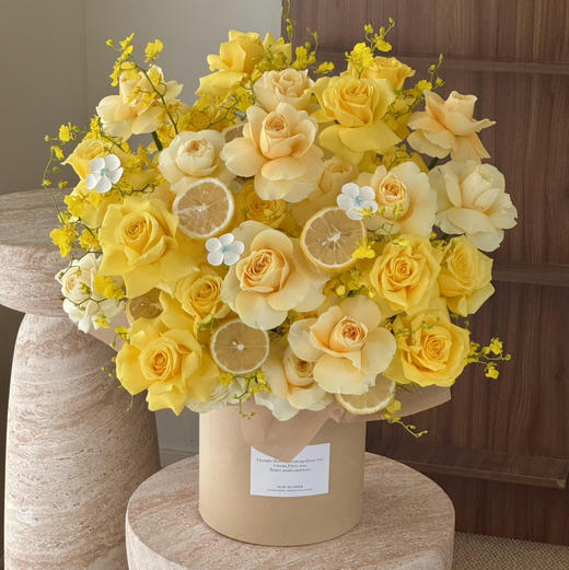 《柠檬公主》金枝玉叶奶油杯柠檬跳舞兰抱抱桶 商品图0