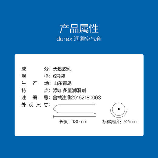 杜蕾斯AiR润薄空气套6只 商品图2