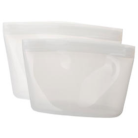 硅胶袋保鲜袋厨房冰箱蔬菜辅食自封分装袋硅胶烹饪袋