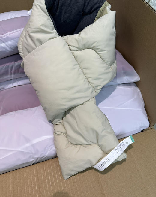 正品双面用围巾保暖柔软夹棉多色围巾 商品图8