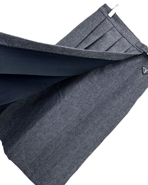 女款棉质皮扣百褶半裙hu020 商品图2