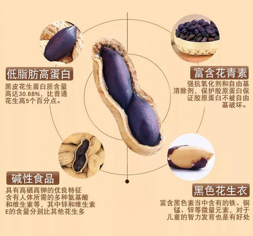 云南高原夕阳黑花生（生）基地直邮 商品图2