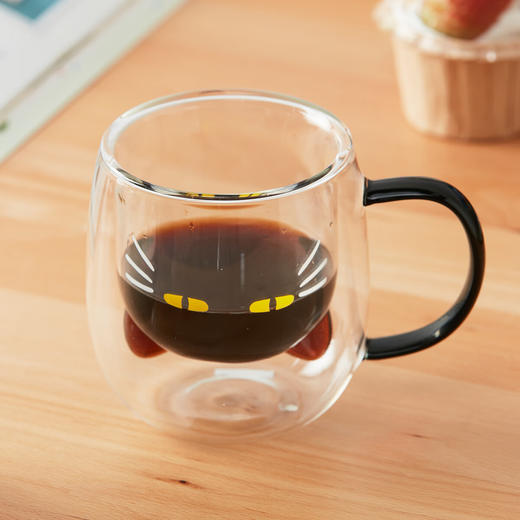 可爱动物双层玻璃杯马克杯牛奶杯咖啡杯耐高温 商品图2