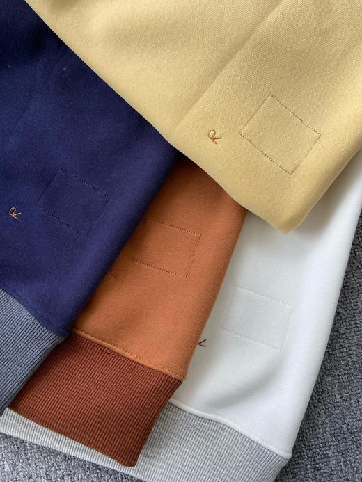 【11月17日 下午18:00 秒杀】45R 再一款 2025年新品 日系水洗 908男女同款 休闲火烈鸟抓 毛海洋 圆领 加绒卫衣 商品图12