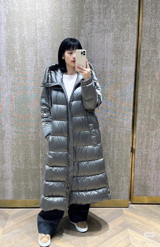 Max金属亮面及膝长款羽绒服(SS) 商品图0