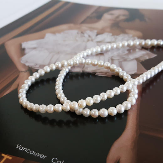 【天然正品】天然爆款近圆约4.5MM白色小米海水珍珠项链链长：45CM（长度可调节）女士061125NJS27 特价：388元 商品图5