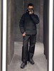 D111716双层弹性尼龙面料男士短款羽绒夹克外套羽绒服 商品缩略图7