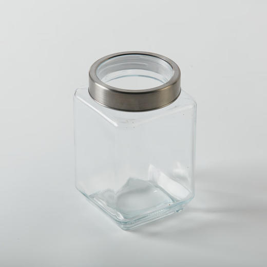 干果谷物防潮保存瓶收纳不锈钢透明可视玻璃保存瓶 商品图8