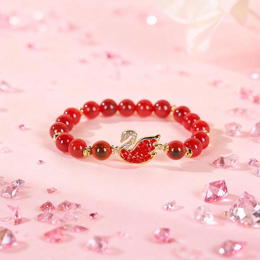 大英博物馆 天鹅棋盘系列 绮梦天鹅 糖心玛瑙 手链 项链 商品图1