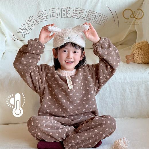C&C 儿童宫廷风雪花绒家居服套装 软糯轻盈舒适 7款可选 商品图8