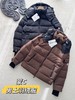 D111716双层弹性尼龙面料男士短款羽绒夹克外套羽绒服 商品缩略图0
