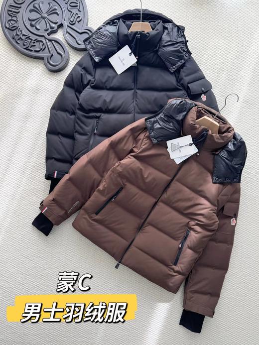 D111716双层弹性尼龙面料男士短款羽绒夹克外套羽绒服 商品图0