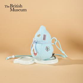 大英博物馆 东方梦境系列 毛绒葫芦大吉刺绣挂件-蓝色
