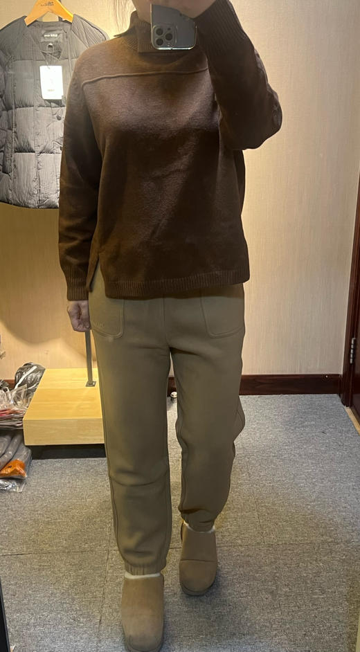 水淼2025冬新款休闲翻领柔然亲肤毛衫1435 商品图2