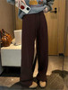 😎限时秒杀❗秋冬天必入的一条裤子！浙江实力大厂直出价❗ 【高克重 羊毛蚕丝休闲阔腿裤】⚠️ 软糯有光泽，自带高级浮雕肌理感！⁥ 🌟扛起球好打理，⁠垂感极佳！ 商品缩略图1